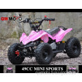 QWMOTO CE 4 wheeler buggy air cooled 2 stroke 49cc mini Quad buggy 49cc kids quad 49cc pink ATV quad